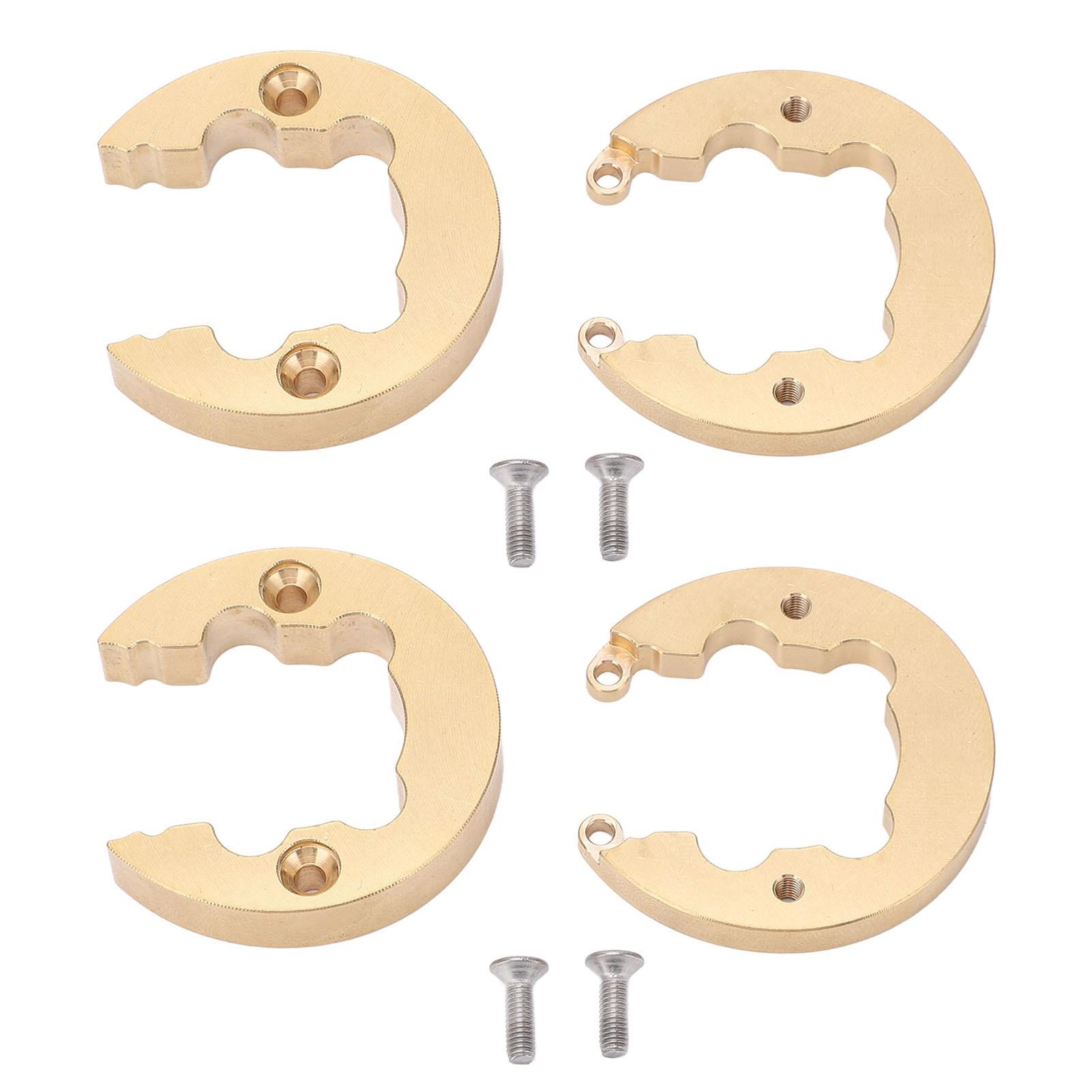 

2 Set RC Wheel Counterweight CNC Brass for CROSSRC AT4 JT4 110 Remote Control Climbing Car