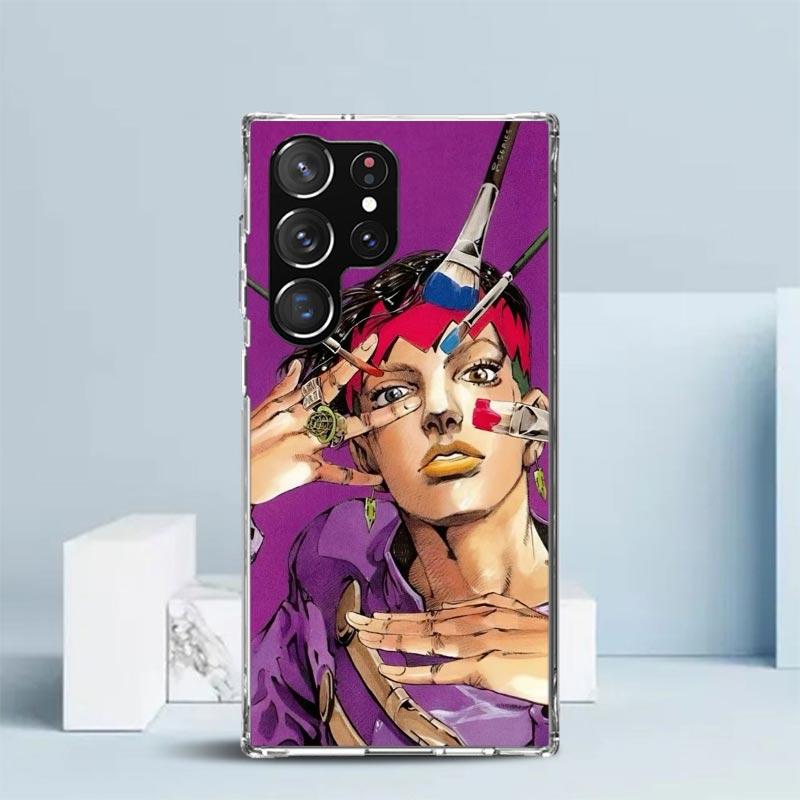 JoJo Adventure Rohan Kishibe Soft Cover for Samsung Galaxy S25 Edge S26 S24 S23 Ultra Phone Case S22 S21 Plus S20 FE Print Patte