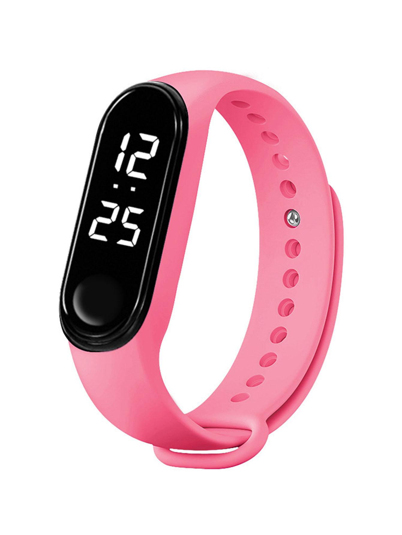 

M3led electronic wristband watch with night light for sports, simple and fashionable for youth and adults розовый