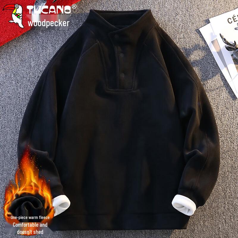 

TUCANO Men s Fleece-Lined Stand Collar Sweatshirt 3XL
