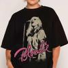 T-shirt Blondie - T-shirt Rock and Roll T-shirt Rétro Été Nouveau Unisexe Décontracté T-shirt en Coton