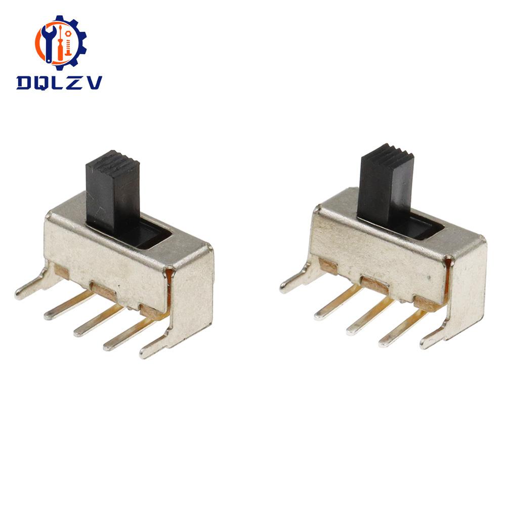 SS12F23 SS12F23VG5 0.5A 50V Toggle Switch 3PIN 1P2T 90 Degree Curved Needle Slide Switch Handle high 5mm