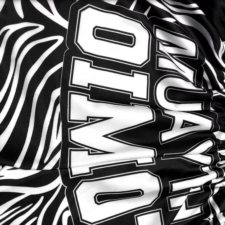 Muay Thai Kickboxen Boxen MMA UFC Zebra Schwarz Weiß Lässige Shorts Fitnessstudio Sport Unisex Herren Damen Workout Schnelltrocknend Druck Elastisch Hohe Taille Training