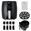 1350W  5L Multifunction Air Fryer Touch Control Chicken Oil Free Air Fryer Health Fryer Cooker Electric Deep Airfryer