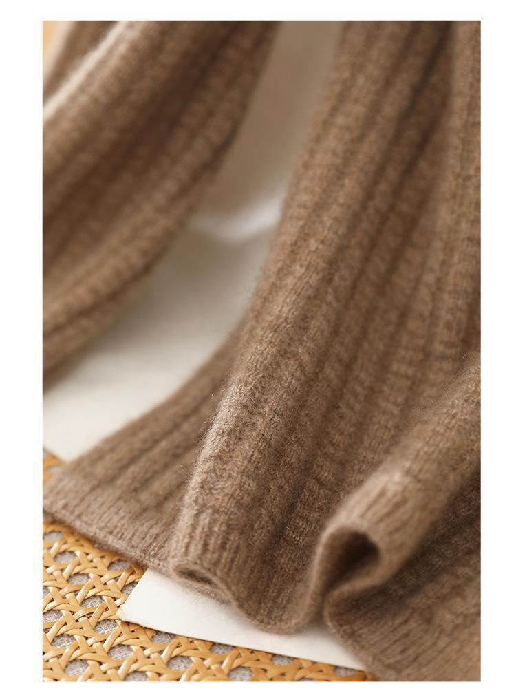 Women's 100% Pure Cashmere Scarf - Autumn/Winter Wheat Ear Knit, High-Grade Korean Style, Versatile, and Warm.