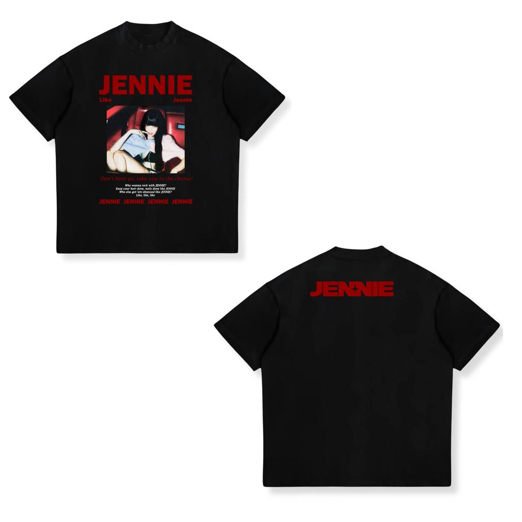 Jennie Ruby Album Printing TShirt Jennie Pretty Girl Unisextra Tshirt Unisex Fan Gift Tee Women Cotton High Quality Soft Top