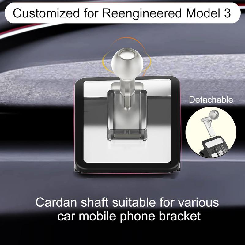 Car Phone Holder For Tesla Model3 Highland Model Y 2019-2024 Metal Mount Adjustable Magnetic Car Phone Support Frame Accessories