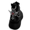 [HF]New 1Pc Titanium Steel Shoe Chain Metal Entagram Pendant Women Shoes Decoration Accessories Boots Shoe Party Diy Jewelry