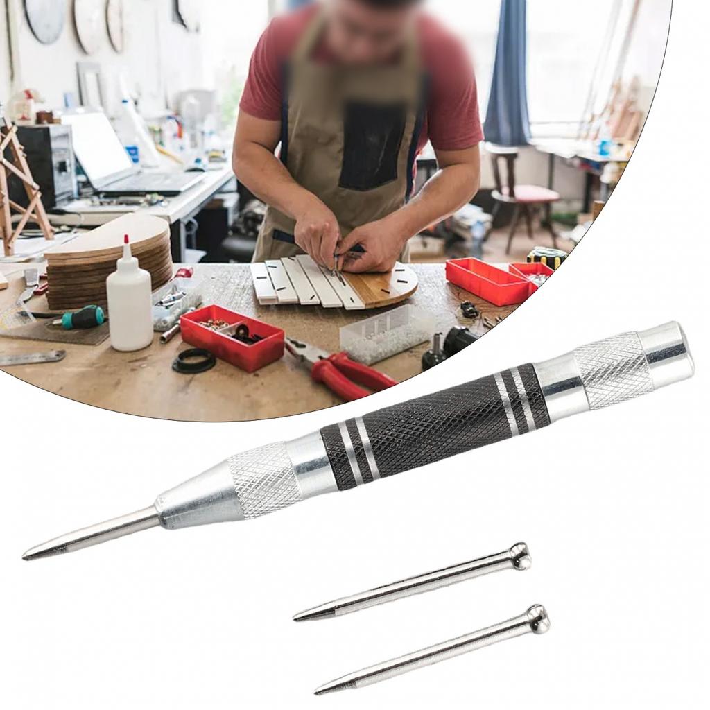 Automatic Center Punch Punch Needle Woodworking Punch 3pcs Adjustable
