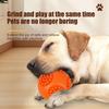 Pet Toy Convex Surface Sound Relief Interactive Indoor Play Dog Toy Bite-Resistant Molar Teeth Cleaning Rubber Pet Chew Toy