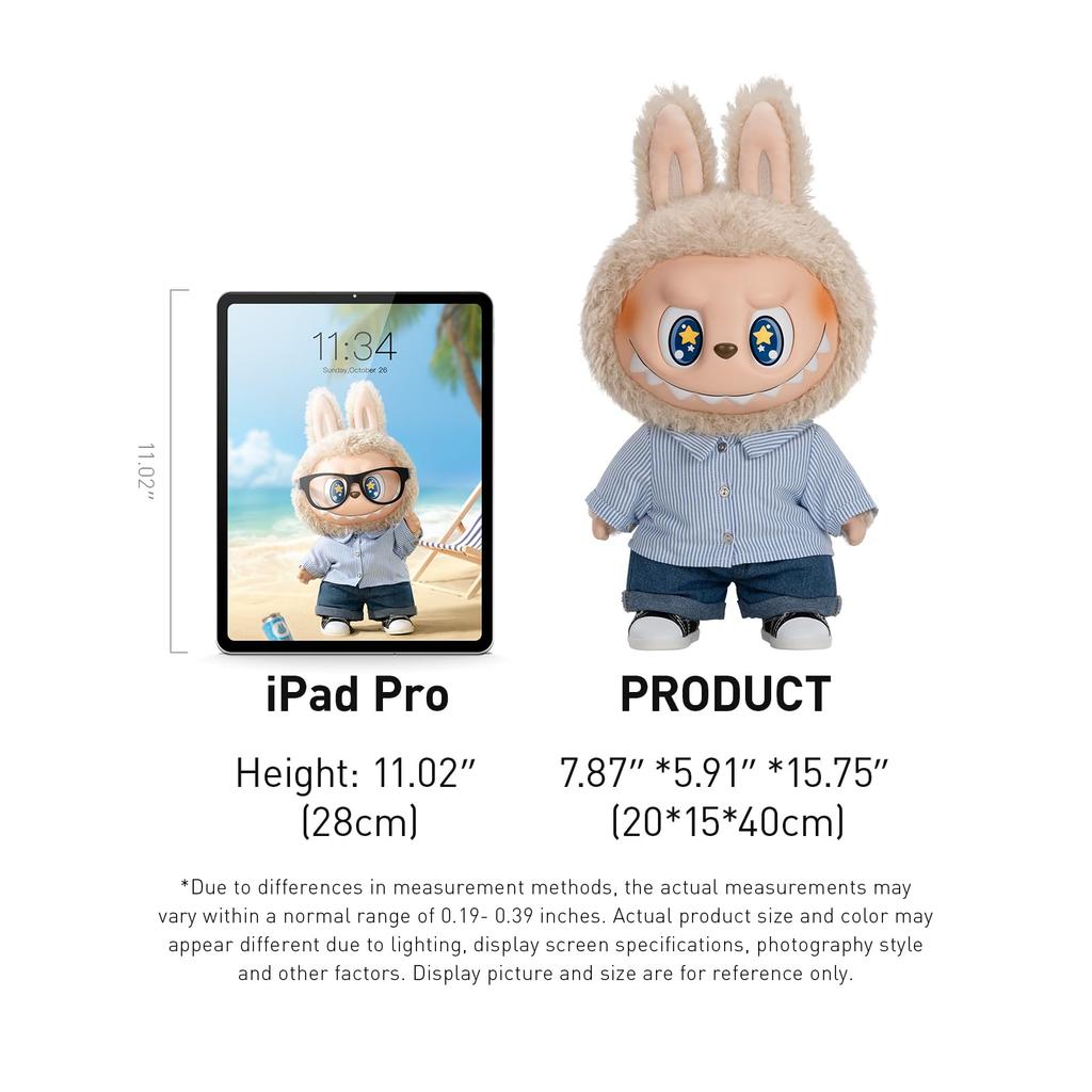 POP MART The Monsters - FLIP with ME Vinyl Plush Doll Action Figure, 15.75" Tall, Modern Home Decor Toy, Desk Accessory Collectible Toy Set, 1 Piece