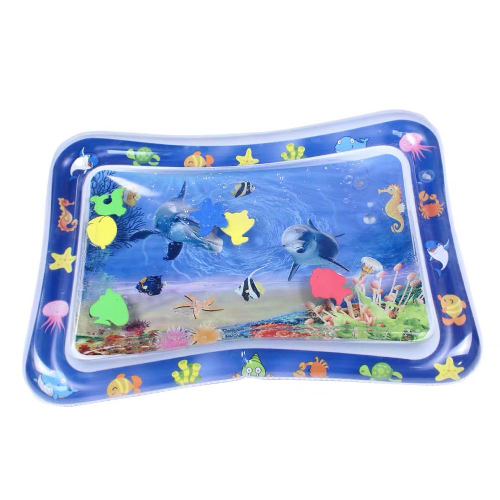 65x48cm Baby Water Mat Fun Activity Play Center Inflatable Water Mat Indoor and Outdoor Water Mat for Baby From 3 6 9 Months