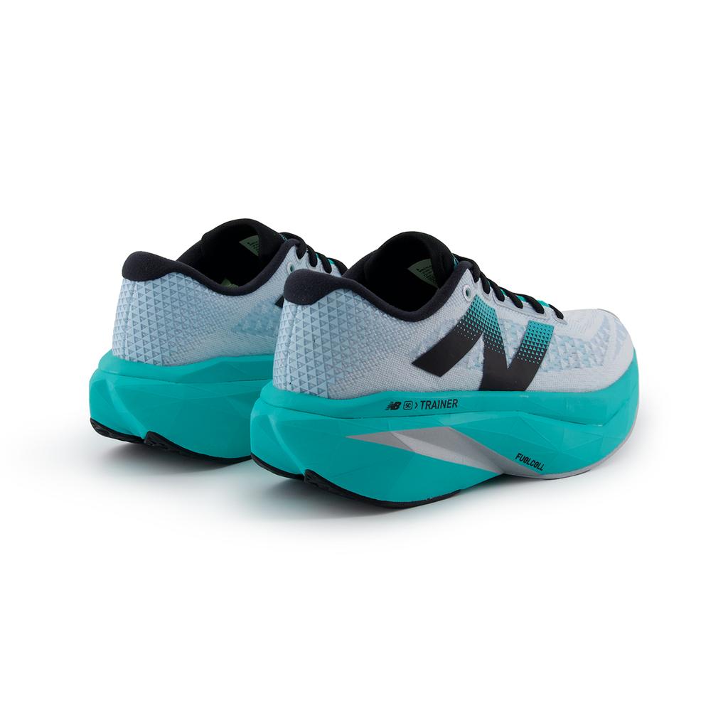 New Balance FuelCell SuperComp Trainer V3 White Cyber Jade Silver Metallic Women's