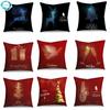 Christmas Decorative Polyester Cushion Cover For Home Tree Gifts Printed Pillow Cover Pillow Case Home Decor Xmas Decoration