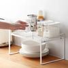 Desktop Storage Rack Multifunctional Cabinet Layered Shelf Save Space Iron Art Organizers Uitable For Kitchen Bedroom Holder