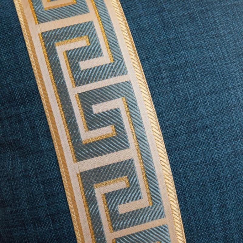 1/2pcs 45x45cm Pillow Cover Greek Key Jacquard Geometric Patterned Nordic Style Home Decor Pillowcase Shell Blue Red White Grey