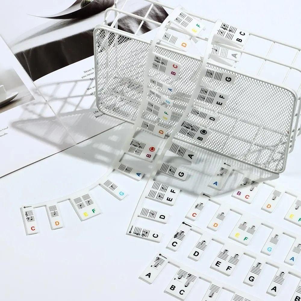 88 Keys Piano Key Labels Reusable Piano Keyboard Sticker Piano Keyboard Note  Beginners