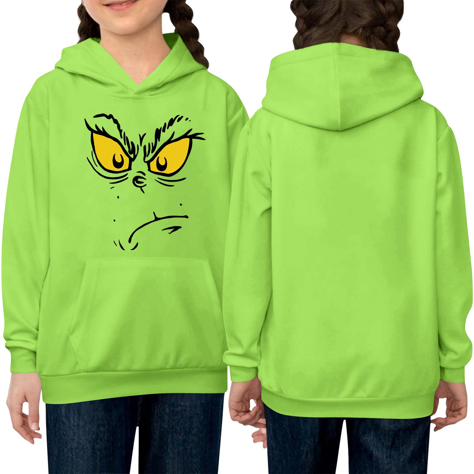 

Children s Long-sleeved Loose-fitting Pullover Hoodie With Drawstring And Solid Color 150