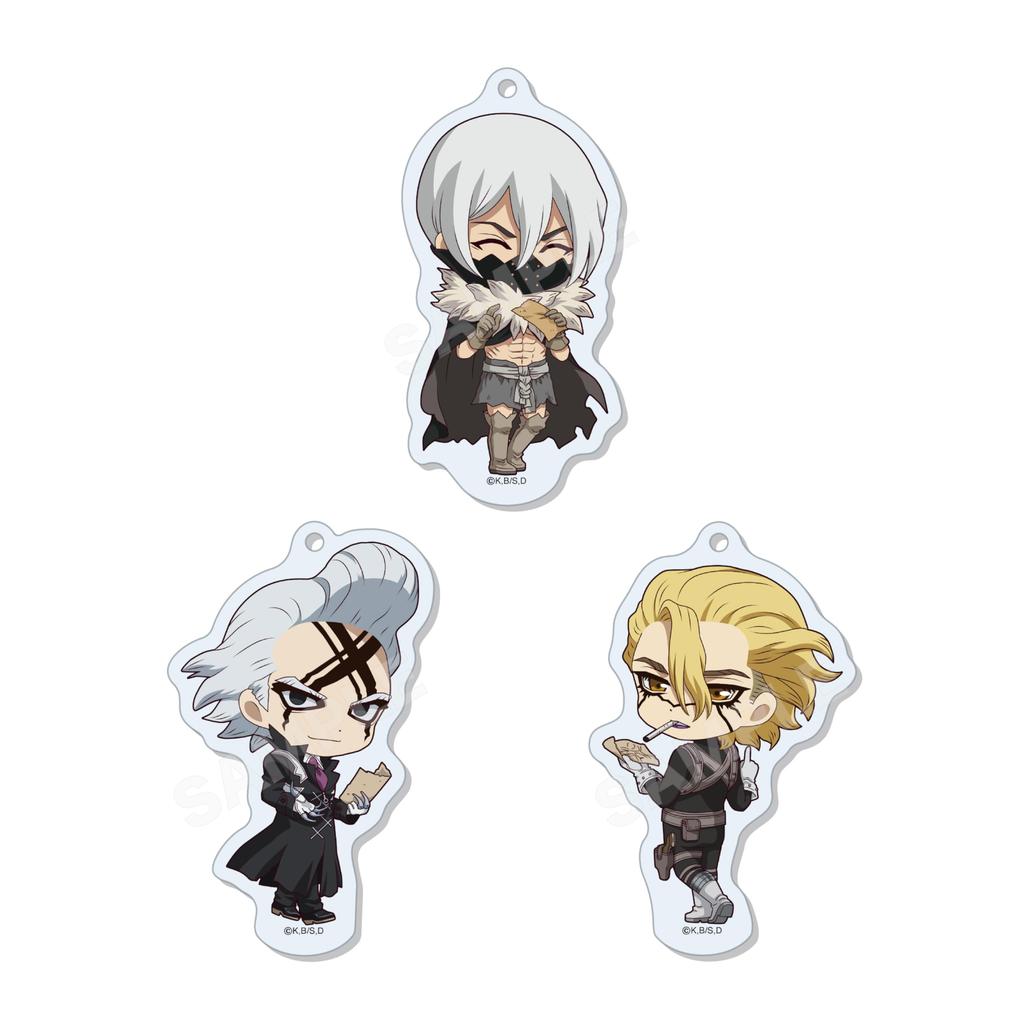 Dr. STONE Rund Stativ Nyckelringslåda med 9