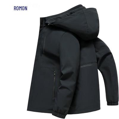 Men's Detachable Hood Business Casual Jacket