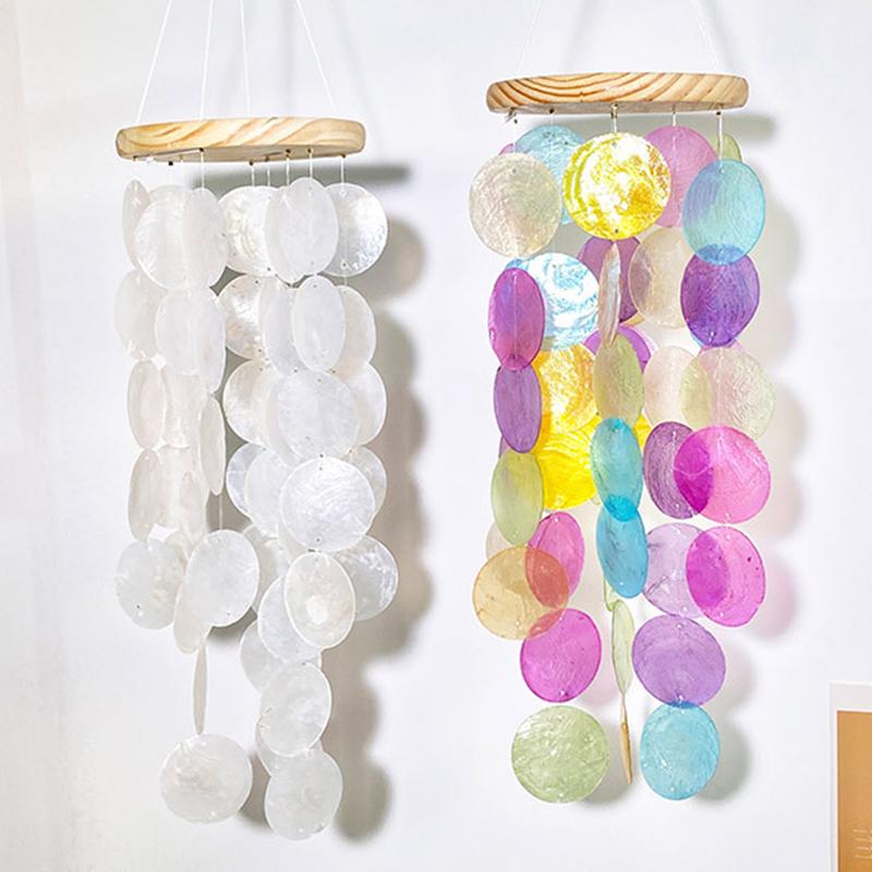 

Скандинавский подвесной подвесной кулон для колокольчиков Красочный кулон для ветра Shell Wind Chime Простой подвесной кулон для раковины