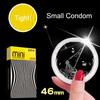 10ks 46mm malé latexové kondomy pro muže Ultra-malé tenké odolné kondomy Penis Cock Sleeve Intimní sexuální hračky