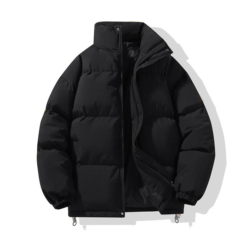 Autumn and Winter Down Cotton Clothes Men's Style Stand-up Thickened Cotton-padded Clothes Loose Korean Version Ins Trendy Versatile Couples