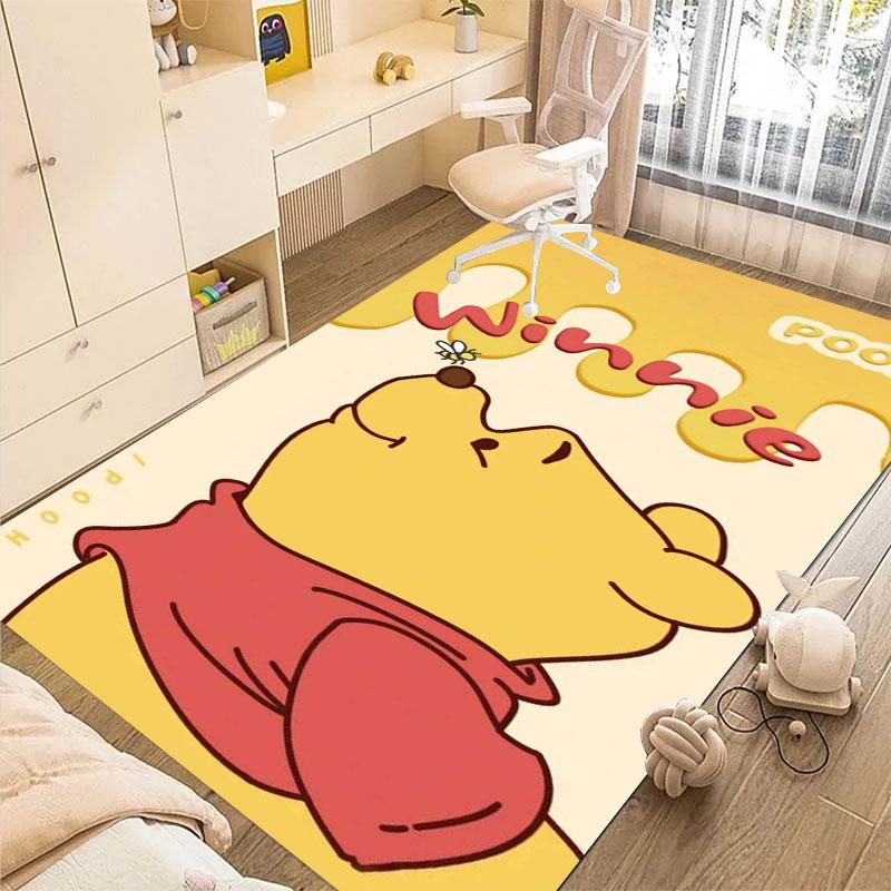 

Pink Winnie The Pooh Bow Pattern Rug - Non-slip Kitchen Mat, Outdoor Rug, Home and Bedroom Decor, Yoga Mat, Birthday Gift. 60x90cm
