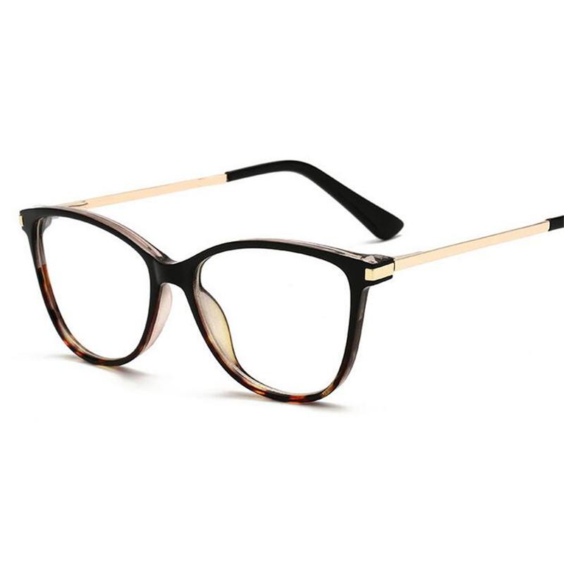 

Anti Blue Light Cat Eye Myopia Glasses Women Brand Designer Spring Leg Prescription Spectacles Frame Diopter 0 -0.5 -0.75 To -6 Myopia -5.0