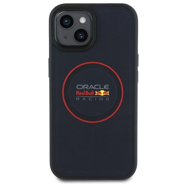 Red Bull Rbhmp15S24Puilvr Iphone 15 6.1 Hartschale Marineblau/Navy Leder Roter Ring Magsafe