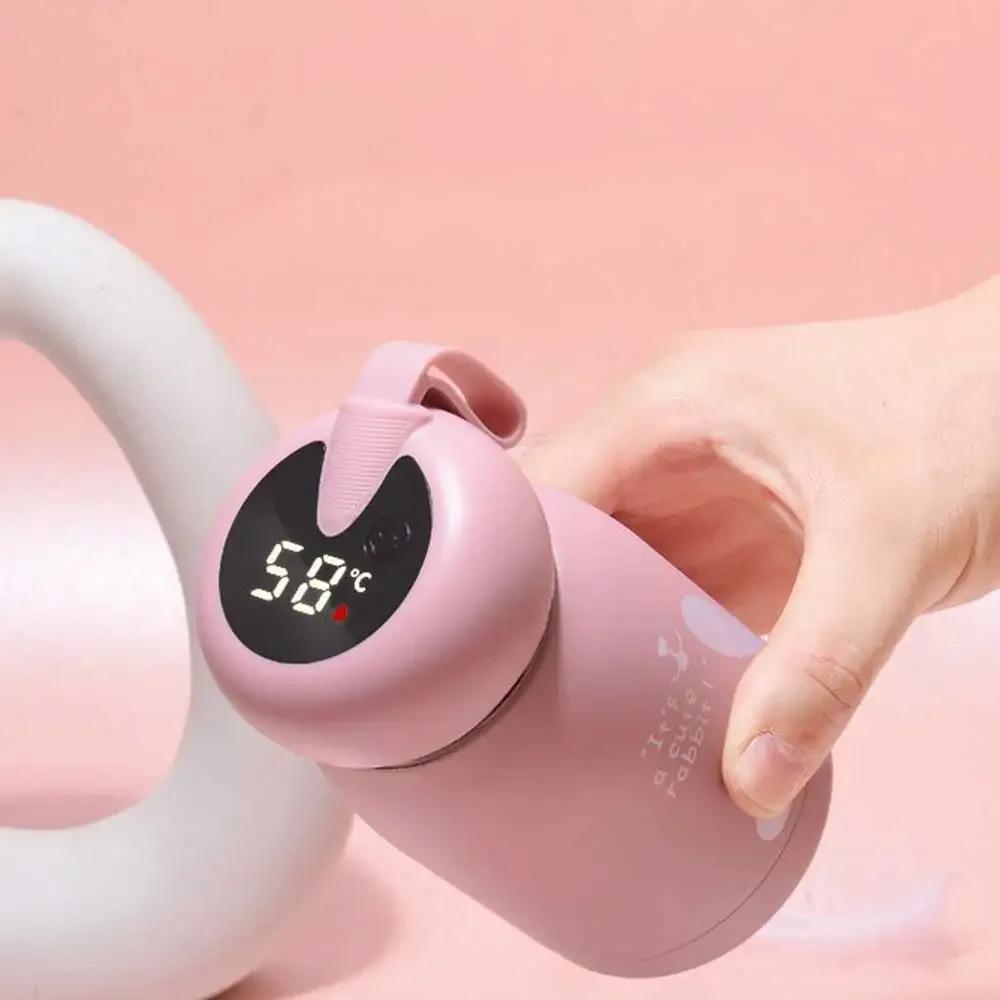 Stainless Steel Intelligent Thermos Bottle Digital Temperature Display Insulation Cup  Gift