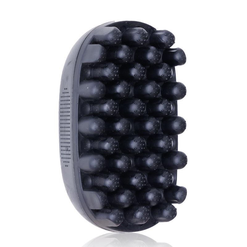 

Губка для волос в стиле афро-твист, овальная двойная волшебная щетка для волос, натуральный локон, фрикционная губка для плетения волос, стальная игольная расческа, инструмент для ухода за косами чёрный