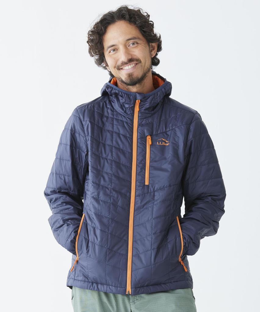 [LLB] Men's Primaloft Packaway Hooded Jacket US Fit Regular L Size Black Black 0THM410006