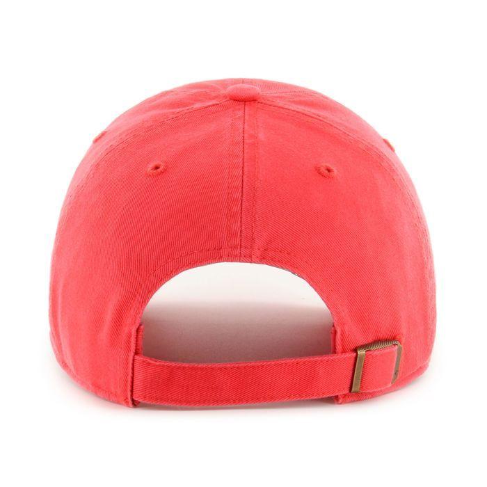 Casquette - 47 BRAND - CLEAN UP - Rouge - 100% coton - Décontractée pour fans Boston Red Sox