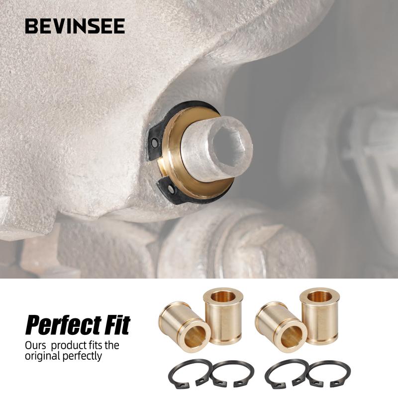 BEVINSEE Messing Bremssattel Führungsbuchsen Satz für BMW E39 E34 E82 E46 E36 E90 E91 E92 E93 E30, Ersatz für 34216869617