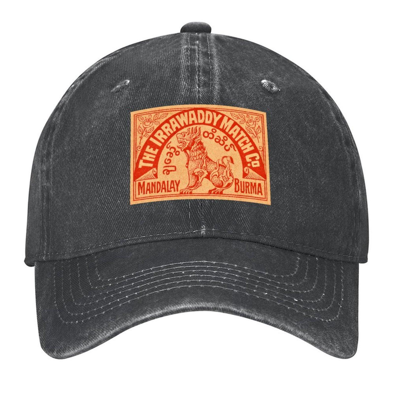

2026 Irrawaddy Match Co., Mandalay - Vintage Lion Design Baseball Cap Dropshipping Custom Caps Streetwear Icon Golf Men Women s