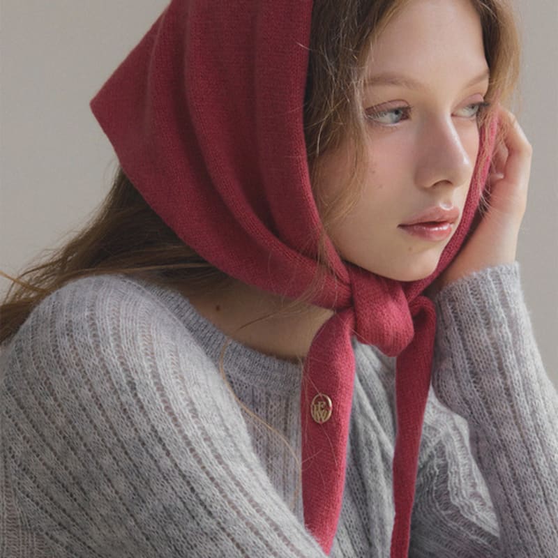 

TWEE [TWEE] Kinel Two-Way Knit Scarf Navy_FF