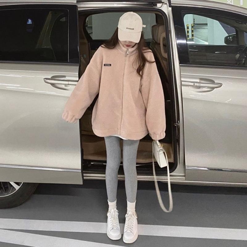 

Новый интернет-знаменитый свитер из овечьей шерсти, жареный уличный, маленький, ароматный, толстое пальто, весна и осень, женский, ретро, гонконгский, аромат, снижение возраста XL 140-80 kg розовый