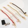 Anti Loss Doll Hang Pearl Necklace Universal Mobile Phone Lanyard Cell Phone Wrist Strap Cell Telephone Chain Beads SJGS19