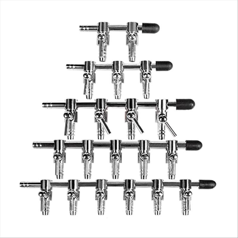 Stainless Steel Aquarium Oxygen Flow Control Valve Splitter