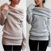 Luxurious Womens Off The Shoulder Sweatshirts Sweater With Timeless Winter Warmth