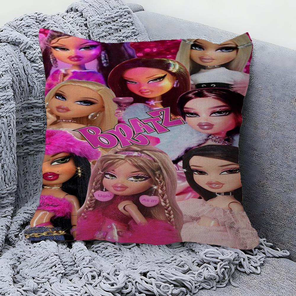 B-Bratz-Dolles Cushion Cover Pillow Cover Decor Pillowcase Printed Cushion Case For Couch