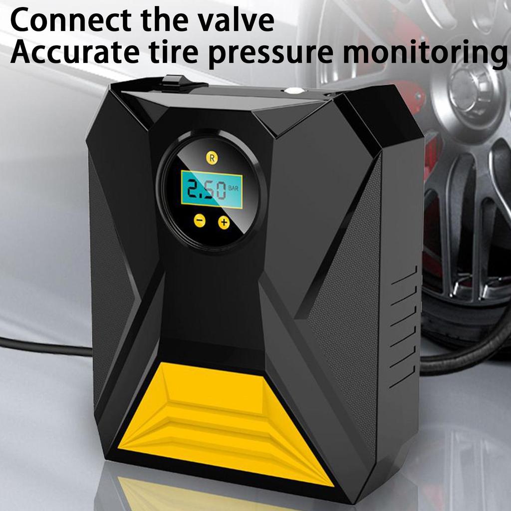 Air Pump Cordless Tire Inflator Portable Air Compressor 12v Digital Display Electric Pressure Gauge For Automotive Bicycle Truck