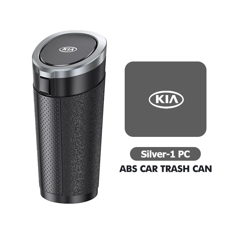 Universal Car Trash Can Cup Holders Garbage Storage Box Sticker For KIA Cerato Proceed Venga Stonic Picanto Sorento Stinger