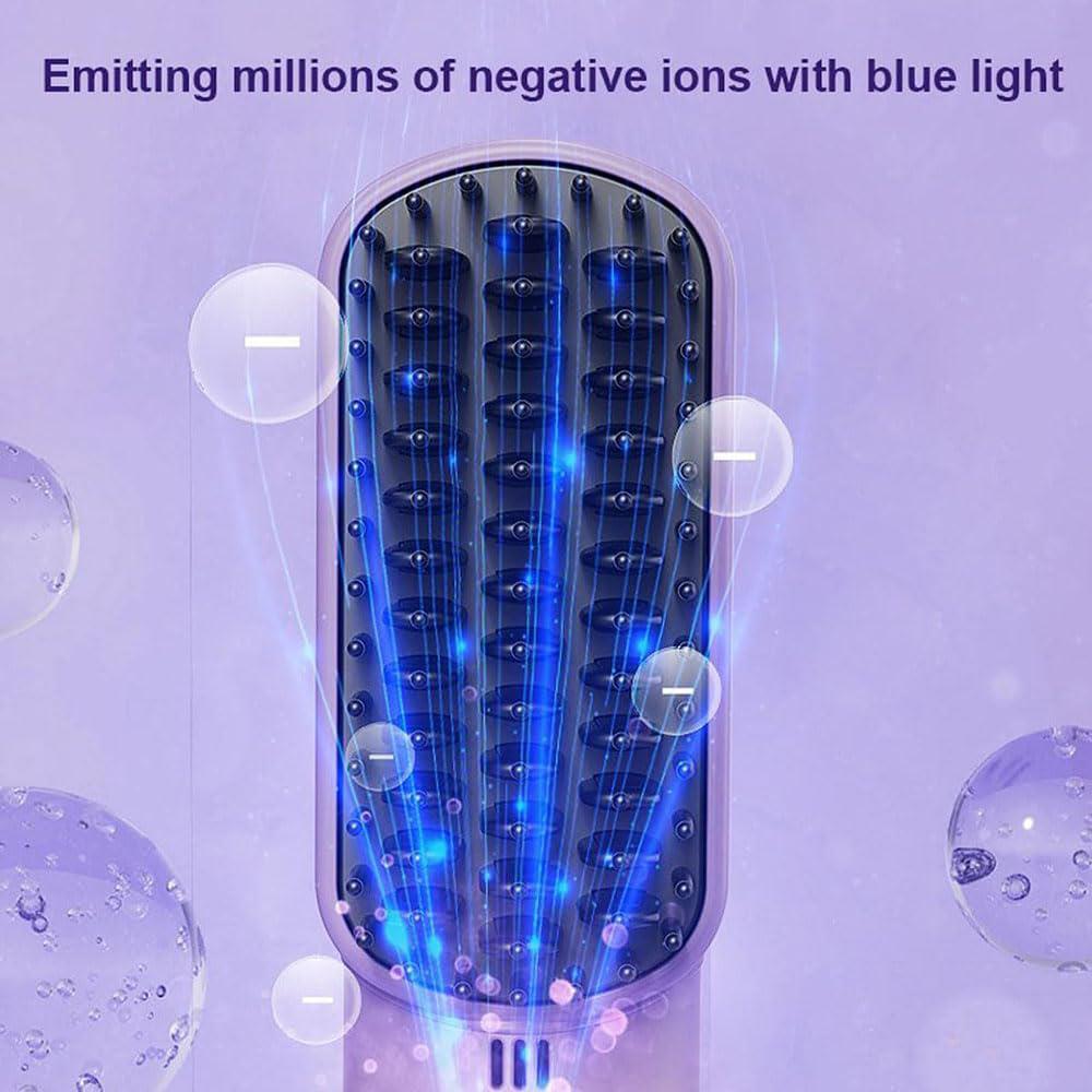 Cordless Hair Straightener Brushtool Hot Air Brushes Negative Ions Do Not Hurt Hair Handy Electric Hair Brush USB Charge