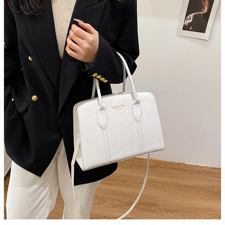 Faux-Leder-Tragetasche für Damen, Koreanischer Stil Achseltasche, Geräumige Pendler-Schulterhandtasche