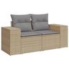 VidaXL Garden Lounge Set with Cushions 8 Pcs, Patio Sofas, Patio Furniture Set, Outdoor Furniture, Beige 3222908