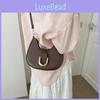 Chic Minimalist Fashionable Shoulder Bag Retro Crescent Shape Trendy Autumn Style