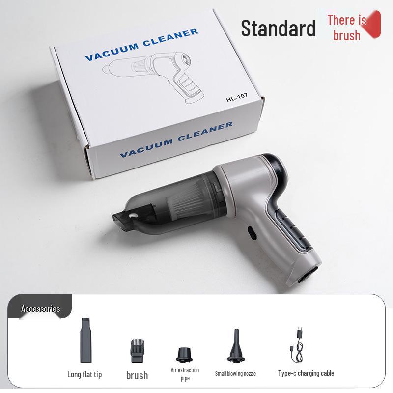 

Wireless Handheld Car Vacuum Cleaner with Two-Speed Brushless Motor, Dual-Use Suction & Blow for Home and Car.