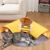 Foldable Felt Cat Tunnel Toy Detachable Indoor Pet Playhouse for Cats Sleeping and Playing All Seasons